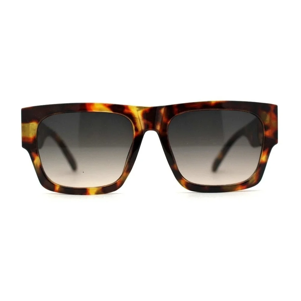 Designer Sunglasses Square Tortoise Men Shades Hip Hop Style Flat Top Shades New